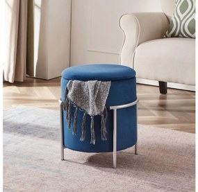 Eglo 424137 - Taburet MASHIKE 46x41 cm kék/króm