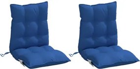 Székpárna alacsony háttámlával, 2 db, királykék