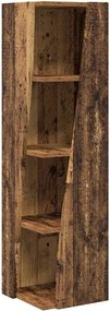 vidaXL Sarokszekrény Öreg fa 27,5x27x102cm Faanyag