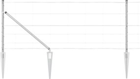 vidaXL Kerítésoszlop Galvanizált 25 x 0,8 m Acél