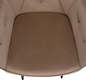 Fotel, világosbarna/fekete, VERIO