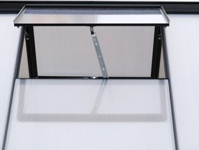 Furnigo Kerti üvegház 310x250x195 cm + alap - fekete