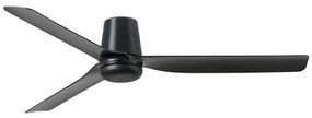 FARO Barcelona FARO 33830 - Mennyezeti ventilátor PUNT TUB M fekete átm. 130 cm + távirányítás FA33830