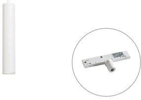 Design függőlámpa fehér 1 fázisú sínadapterrel - Slimline Tuba Small