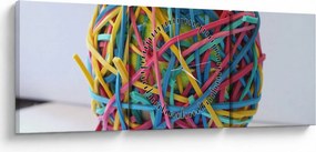 Gumicskák képe (órával) (90x30 cm)
