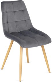 Szürke Bársony Étkezőszék RODRI