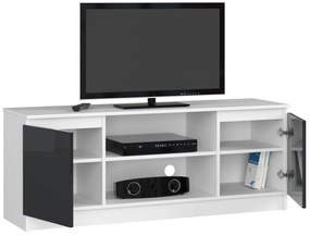 TV asztal Dariel  (fehér + fényes grafit). 1069773
