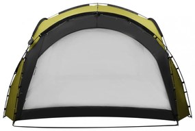 zöld rendezvénysátor LED-del és 4 oldalfallal 3,6 x 3,6 x 2,3 m