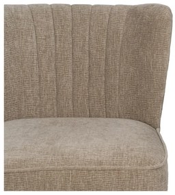 Bézs zsenília fotel Glam – Ixia