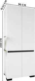 Floransa 90 - White, Anthracite v2