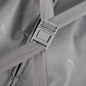 BONTOUR “WAVE” közepes Duplakerekes Gurulós bőrönd, Fekete, M méretű