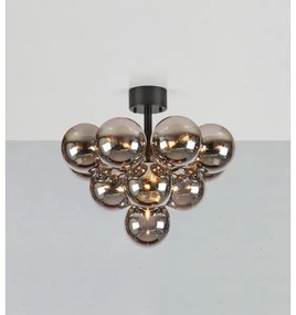 Markslöjd 108845 - Felületre szerelhető csillár MERLOT 13xG9/18W/230V átm. 56 cm fekete/füstszínű