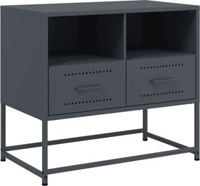 vidaXL antracitszürke acél TV-szekrény 68 x 39 x 60,5 cm