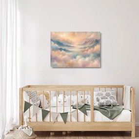 Üveg kép - Felhők (70x50 cm)