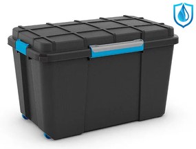 Scuba Box XL kerekes láda fekete/kék 110L 44,5x73,5x46 cm