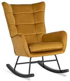 Hintafotel Mustár Bársony Kárpittal. JACKSON