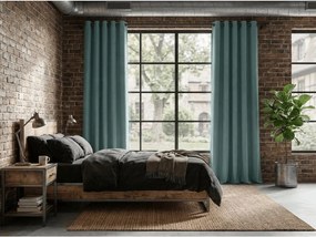 Sötétítő függöny DREAM VELVET 140x250 cm, kékeszöld Felfüggesztés: Hullámos sínszalag