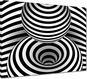 Vászonkép 50x40 Absztrakt fekete-fehér