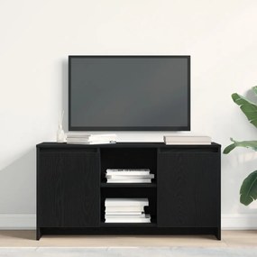TV Szekrény Fekete Tölgy 102x37,5x52,5 cm Mérnöki Fa