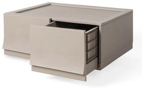 Wave twin Wood moduláris tárolódoboz kerekeknélkül 54,6 x 43,4 x 22 cm, széles - 2 fiók