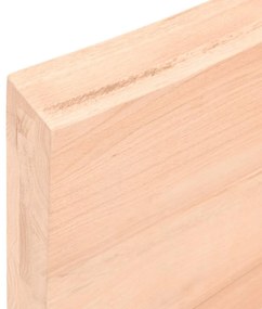 kezeletlen tömör fa fürdőszobai pult 180x60x(2-6) cm