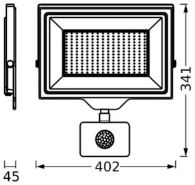 Ledvance - LED kültéri reflektor mozgásérzékelővel FLOODLIGHT LED/200W/230V IP65