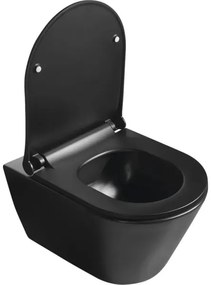 Sapho - WC-ülőke SoftClose AVVA SLIM matt fekete