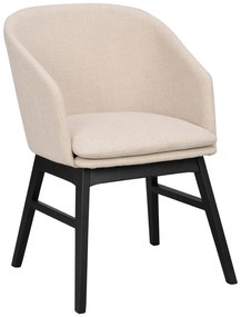 Bézs kárpitozott étkezőfotel szett 2 db-os Windham – Rowico