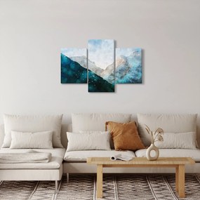 Kép - Hegyek rajza (90x60 cm)