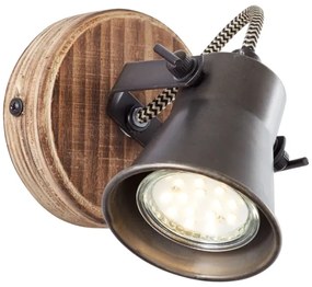 Brilliant - Fali spotlámpa SEED 1xGU10/5W/230V fekete/barna