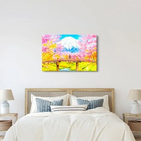 Kép - festett pár, akvarell (90x60 cm)