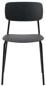 Fekete étkezőszék szett 2 db-os Kirkland – Unique Furniture