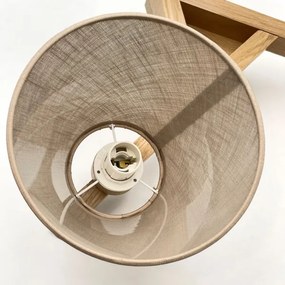 Brilagi - LED  Felületre szerelhető csillár  ANTHONY 3xE14/40W/230V tölgy/bézs