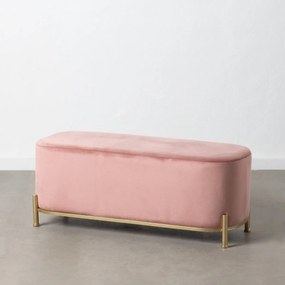 Ülőpad 104,5 x 39 x 42 cm fém rózsaszín