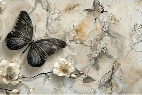Kép - Márvány háttér pillangókkal (90x60 cm)