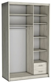 Ruhásszekrény Karoly (fehér craft) . Akció -17%. 1055435