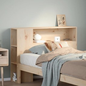 tömör fenyőfa fejtámla tárolóval 90 cm
