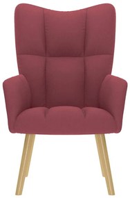 bordó szövet pihenőfotel