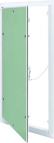 vidaXL Hozzáférési panel Zöld és Ezüst 35 x 55 cm