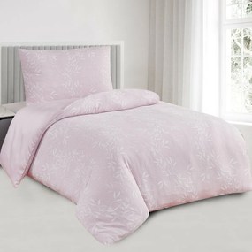 Alabama rózsaszínű jacquard ágynemű, 140 x 200 cm,70 x 90 cm