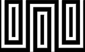 Tapéta Geometrikus minimalizmus absztrakt fekete-fehér vinil 368x254 +ragasztó