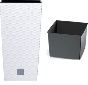 Magas Virágcserép betét 32xh61cm Négyzet alakú Rattan