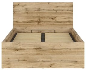 Egyszemélyes ágy 120 cm Tetrix 6 (wotan tölgy) (ágyráccsal) (tárolóhellyel). 1098487