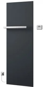 ELION elektromos fürdőszobai radiátor termosztáttal, 606x1765mm, 900W, metál antracit (IR510)