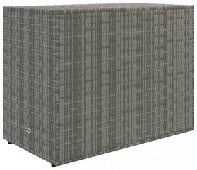 szürke polyrattan kerti tárolószekrény 100 x 55,5 x 80 cm