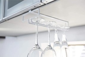 Fehér függő fém borospohár tartó Tower – YAMAZAKI