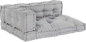 vidaXL Moduláris kanapé 3 pcs Szürke 120 x 80 x 38 cm szövet