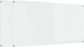 vidaXL Konyhai splashback 2 pcs Átlátszó 120 x 60 cm edzett üveg