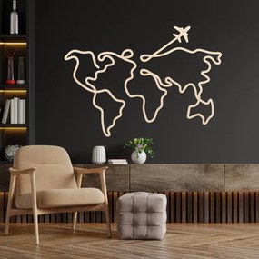 Designer fa világtérkép falra | WorldLines