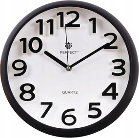 Közepes 33,5 cm Fekete Jól Olvasható Kerek Domború Számok Falióra Perfect